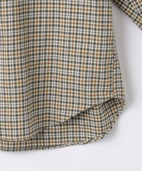 green label relaxing（グリーンレーベルリラクシング）の「コットンリヨセルチェック ジャストルーズ バンドカラー シャツ（シャツ/ブラウス・メンズ・ネイビー/ベージュ/ブラウン・S/L/M）」の17枚目の写真
