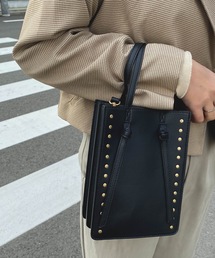 Fashion Letter | ノットスタッズミニショルダーバッグ(ハンドバッグ)