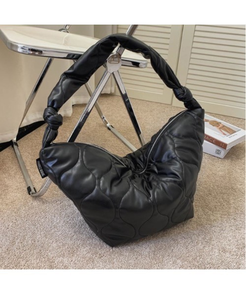 SETUP7(セットアップセブン)の「【SETUP7】キルティングショルダー KNF(ショルダーバッグ・レディース・ブラック/ブラック系2/ホワイト/グレー・FREE)」の3枚目の写真