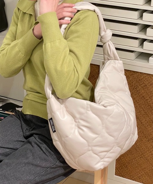 SETUP7(セットアップセブン)の「【SETUP7】キルティングショルダー KNF(ショルダーバッグ・レディース・ブラック/ブラック系2/ホワイト/グレー・FREE)」の12枚目の写真