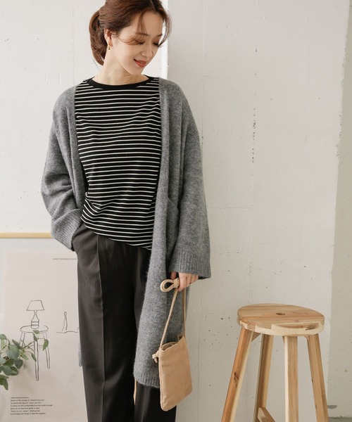URBAN RESEARCH DOORS(アーバンリサーチドアーズ)の「スムースボーダープルオーバー(Tシャツ/カットソー・レディース・ホワイト系その他/ブラック系その他・ONE)」の7枚目の写真