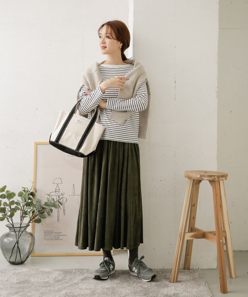 URBAN RESEARCH DOORS(アーバンリサーチドアーズ)の「スムースボーダープルオーバー(Tシャツ/カットソー・レディース・ホワイト系その他/ブラック系その他・ONE)」の22枚目の写真