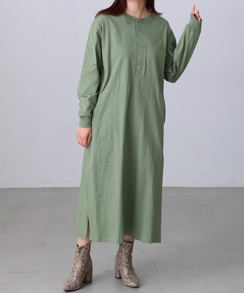 MILKFED.（ミルクフェド）の「ARCH LOGO 2WAY DRESS（ワンピース・レディース・オリーブ/ネイビー/ベージュ・ONE SIZE）」の5枚目の写真
