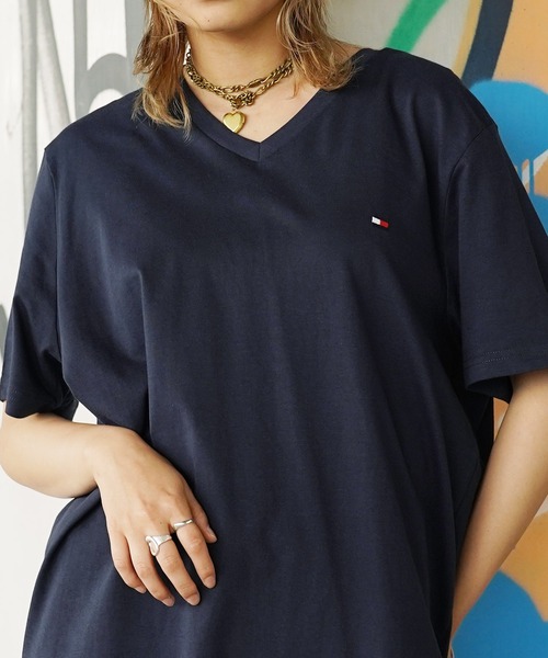 TOMMY HILFIGER（トミーヒルフィガー）の「TOMMY HILFIGER/トミー ヒルフィガー Tシャツ カットソー 半袖（Tシャツ/カットソー・メンズ・レッド/ブラック/グレー/ネイビー/ホワイト・SMALL/LARGE/MEDIUM/X-LARGE/XX-LARGE）」の4枚目の写真