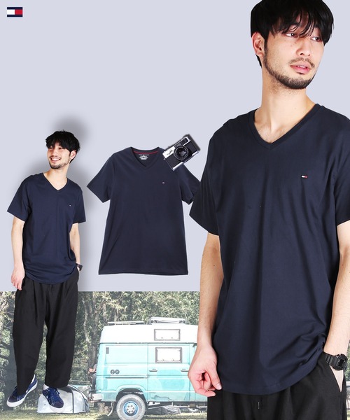 TOMMY HILFIGER（トミーヒルフィガー）の「TOMMY HILFIGER/トミー ヒルフィガー Tシャツ カットソー 半袖（Tシャツ/カットソー・メンズ・レッド/ブラック/グレー/ネイビー/ホワイト・SMALL/LARGE/MEDIUM/X-LARGE/XX-LARGE）」の14枚目の写真