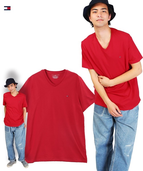 TOMMY HILFIGER（トミーヒルフィガー）の「TOMMY HILFIGER/トミー ヒルフィガー Tシャツ カットソー 半袖（Tシャツ/カットソー・メンズ・レッド/ブラック/グレー/ネイビー/ホワイト・SMALL/LARGE/MEDIUM/X-LARGE/XX-LARGE）」の18枚目の写真