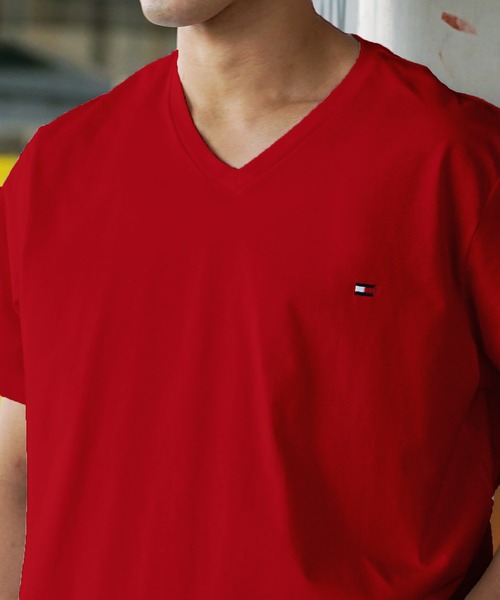TOMMY HILFIGER（トミーヒルフィガー）の「TOMMY HILFIGER/トミー ヒルフィガー Tシャツ カットソー 半袖（Tシャツ/カットソー・メンズ・レッド/ブラック/グレー/ネイビー/ホワイト・SMALL/LARGE/MEDIUM/X-LARGE/XX-LARGE）」の12枚目の写真