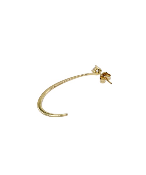 Blanche(ブランシュ)の「Blanche ブランシュ フープデザインクリアストーンピアス Rouje(ルージュ) GOLD(ピアス(両耳用)・レディース・ゴールド・FREE)」の5枚目の写真