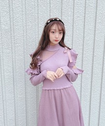Swankiss（スワンキス）の「JF lady knit O/P（ワンピース