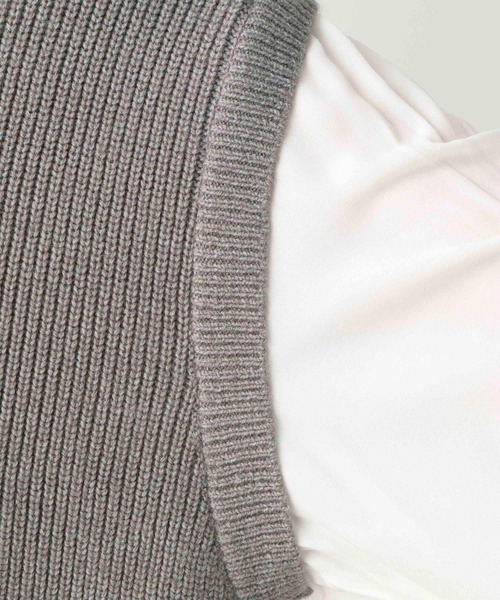 LEPSIM（レプシィム）の「9ゲージフハクコンビニットプルオーバー2　259457（ニット/セーター・レディース・ブラック/グレー/グレイッシュベージュ・FREE）」の17枚目の写真