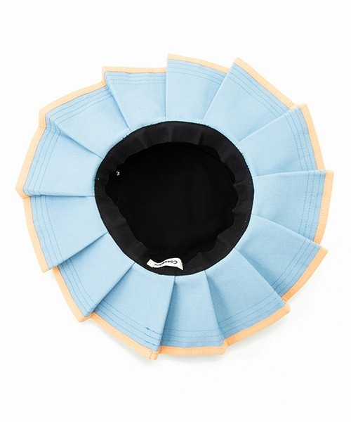 Casselini（キャセリーニ）の「Casselini(キャセリーニ)プリーツバケットハット（ハット・レディース・ブラック/サックスブルー/アイボリー・FREE）」の7枚目の写真