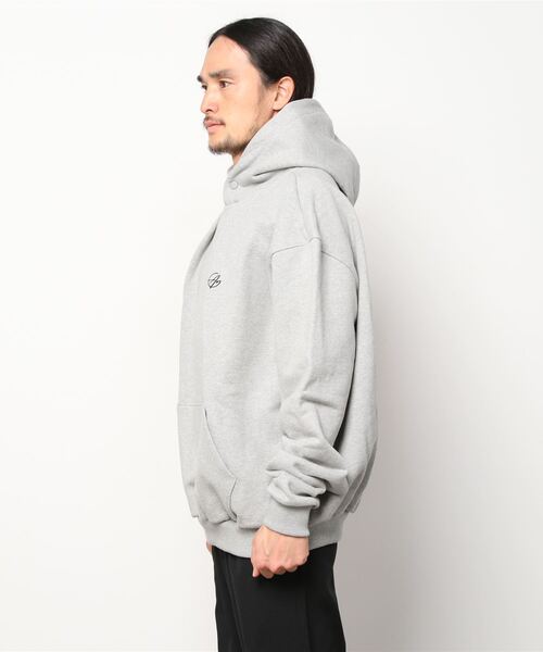 ANOTHERYOUTH（アナザーユース）の「【ANOTHERYOUTH/アナザーユース】heavy cotton hoodie/ヘビーコットン フーディ パーカー オーバーサイズフーディ スウェットセットアップ（パーカー・メンズ・ベージュ/グレー・ONE SIZE）」の8枚目の写真