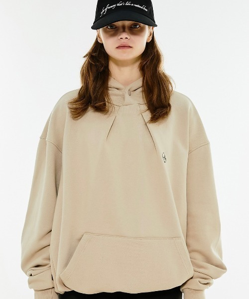 ANOTHERYOUTH（アナザーユース）の「【ANOTHERYOUTH/アナザーユース】heavy cotton hoodie/ヘビーコットン フーディ パーカー オーバーサイズフーディ スウェットセットアップ（パーカー・メンズ・ベージュ/グレー・ONE SIZE）」の16枚目の写真