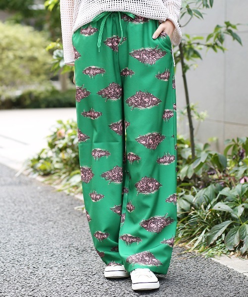 チチカカ（チチカカ）の「【ユニセックス】アソートストレートレッグパンツ（その他パンツ・レディース・グリーン/ブラック/ブラウン・FREE）」の3枚目の写真