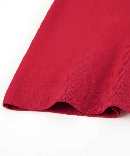 titivate（ティティベイト）の「フレアシルエットニットプルオーバー（ニット/セーター・レディース・グリーン/ブラック/ライトベージュ/ライトブルー/ラベンダー/杢グレー/レッド・M/S/L）」の18枚目の写真