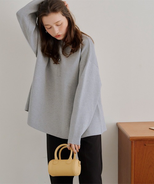 titivate（ティティベイト）の「フレアシルエットニットプルオーバー（ニット/セーター・レディース・グリーン/ブラック/ライトベージュ/ライトブルー/ラベンダー/杢グレー/レッド・M/S/L）」の21枚目の写真