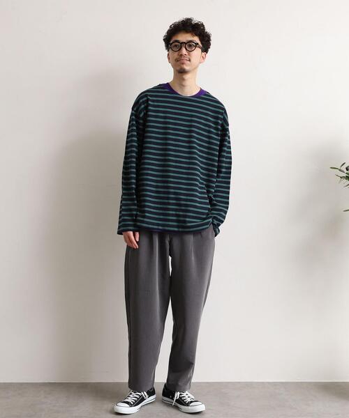 coen（コーエン）の「TRタックイージーパンツ（その他パンツ・メンズ・ネイビー/ブラウン/ブラック/グレー・SMALL/MEDIUM/LARGE/X-LARGE）」の21枚目の写真