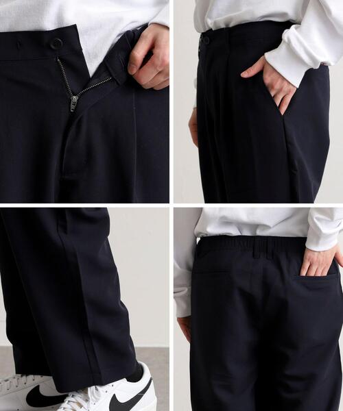 coen（コーエン）の「TRタックイージーパンツ（その他パンツ・メンズ・ネイビー/ブラウン/ブラック/グレー・SMALL/MEDIUM/LARGE/X-LARGE）」の9枚目の写真