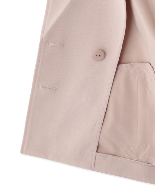 PROPORTION BODY DRESSING（プロポーションボディドレッシング）の「ショートトレンチ / 1212155202（テーラードジャケット・レディース・グレー/ピンク/オフホワイト・SMALL/MEDIUM）」の17枚目の写真