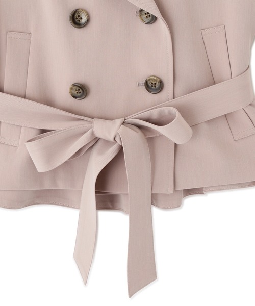 PROPORTION BODY DRESSING（プロポーションボディドレッシング）の「ショートトレンチ / 1212155202（テーラードジャケット・レディース・グレー/ピンク/オフホワイト・SMALL/MEDIUM）」の20枚目の写真