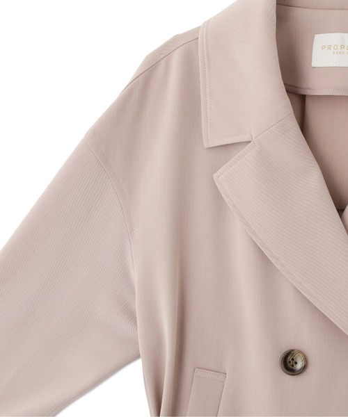 PROPORTION BODY DRESSING（プロポーションボディドレッシング）の「ショートトレンチ / 1212155202（テーラードジャケット・レディース・グレー/ピンク/オフホワイト・SMALL/MEDIUM）」の22枚目の写真