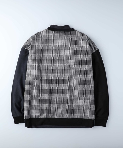 BACK NUMBER（バックナンバー）の「【BACK NUMBER】切替モックネックレイヤード（アンサンブル・メンズ・チャコールグレー×ブラック/ブラック×グレー/グレー・XL/M/L）」の16枚目の写真