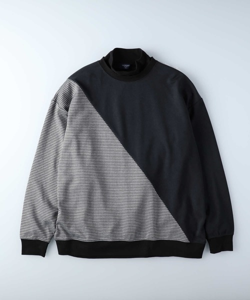 BACK NUMBER（バックナンバー）の「【BACK NUMBER】切替モックネックレイヤード（アンサンブル・メンズ・チャコールグレー×ブラック/ブラック×グレー/グレー・XL/M/L）」の20枚目の写真