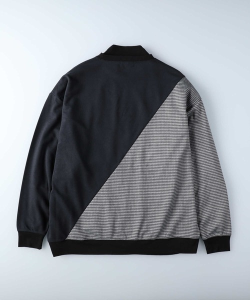 BACK NUMBER（バックナンバー）の「【BACK NUMBER】切替モックネックレイヤード（アンサンブル・メンズ・チャコールグレー×ブラック/ブラック×グレー/グレー・XL/M/L）」の21枚目の写真