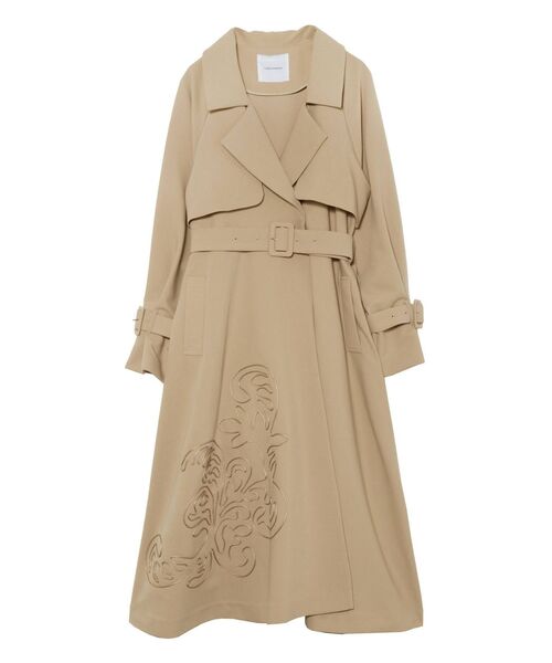 LAGUNAMOON（ラグナムーン）の「エンブロイダリートレンチコート（トレンチコート・レディース・ベージュ/アイボリー・SMALL/MEDIUM）」の13枚目の写真