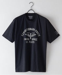 【BLUE STANDARD/ブルースタンダード】汗染みの目立ちにくいTシャツ ZEROSTAIN スラブプリントＴシャツ