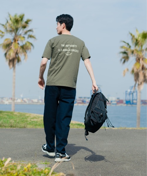 Blue Standard （ブルースタンダード）の「【BLUE STANDARD/ブルースタンダード】汗染みの目立ちにくいTシャツ ZEROSTAIN スラブプリントＴシャツ（Tシャツ/カットソー・メンズ・ブルー系その他/グリーン系その他/オフホワイト/カーキ/ブラック系その他/ネイビー/ブラック/アイボリー・MEDIUM/X-LARGE/LARGE/SMALL）」の17枚目の写真