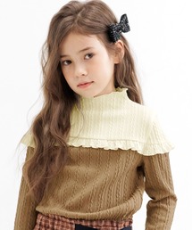 Bee des Bee | ニット風切り替えトップス(ニット/セーター)