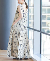 Ray BEAMS | RBS / プリント Vネック ワンピース(ワンピース)