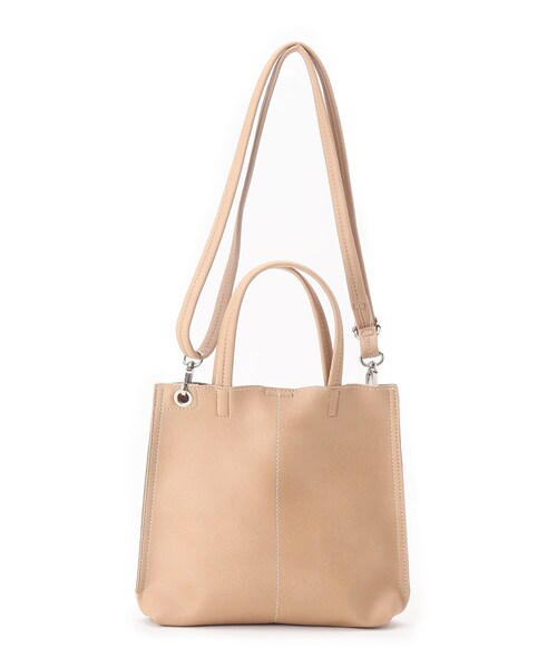 SHOO・LA・RUE（シューラルー）の「◆一枚革風ハトメショルダー（ショルダーバッグ・レディース・ブラック/ナチュラル/ベージュ・00）」の6枚目の写真