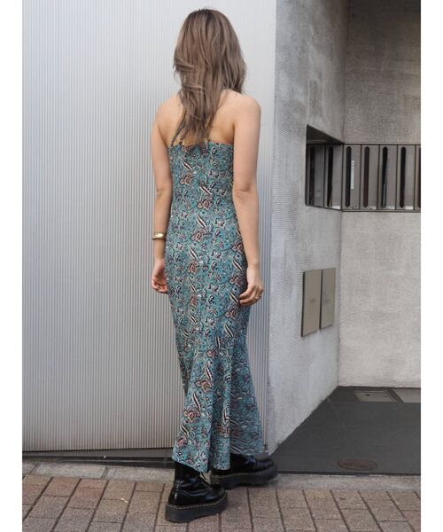 EVRIS（エヴリス）の「Oriental Flowerワンピース（ワンピース・レディース・ホワイト/オレンジ/グリーン・FREE）」の13枚目の写真