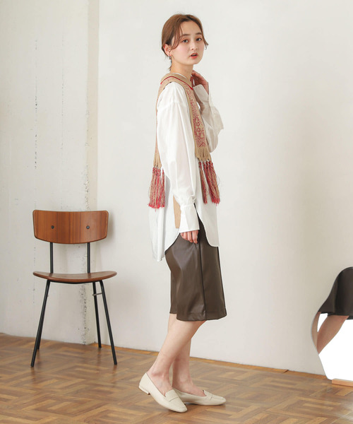 SENSE OF PLACE by URBAN RESEARCH（センスオブプレイスバイアーバンリサーチ）の「ジャガードフリンジベスト（ベスト・レディース・レッド系その他/ブラック系その他・ONE）」の21枚目の写真