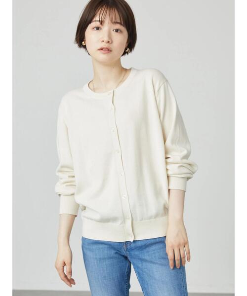 AMERICAN HOLIC(アメリカンホリック)の「クルーネックニットカーディガン(カーディガン/ボレロ・レディース・ブラック/アイボリー/レッド/ブルー・L/M)」の5枚目の写真