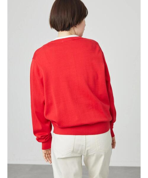 AMERICAN HOLIC(アメリカンホリック)の「クルーネックニットカーディガン(カーディガン/ボレロ・レディース・ブラック/アイボリー/レッド/ブルー・L/M)」の11枚目の写真