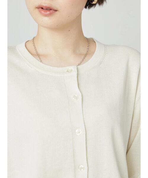 AMERICAN HOLIC(アメリカンホリック)の「クルーネックニットカーディガン(カーディガン/ボレロ・レディース・ブラック/アイボリー/レッド/ブルー・L/M)」の14枚目の写真