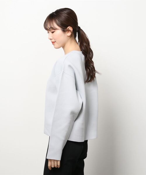 DROIT BELLO(ドロイトベロ)の「DROIT BELLO(ドロイトベロ)クルーネックニット(ニット/セーター・レディース・グレー/ライム/グリーン/ブルー・FREE)」の5枚目の写真