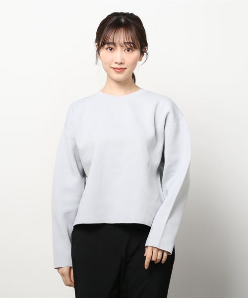 DROIT BELLO(ドロイトベロ)の「DROIT BELLO(ドロイトベロ)クルーネックニット(ニット/セーター・レディース・グレー/ライム/グリーン/ブルー・FREE)」の8枚目の写真