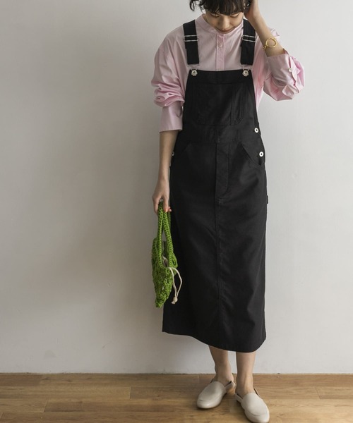 URBAN RESEARCH(アーバンリサーチ)の「ジャンパースカート(ワンピース・レディース・ホワイト系その他/ブラック・FREE)」の4枚目の写真