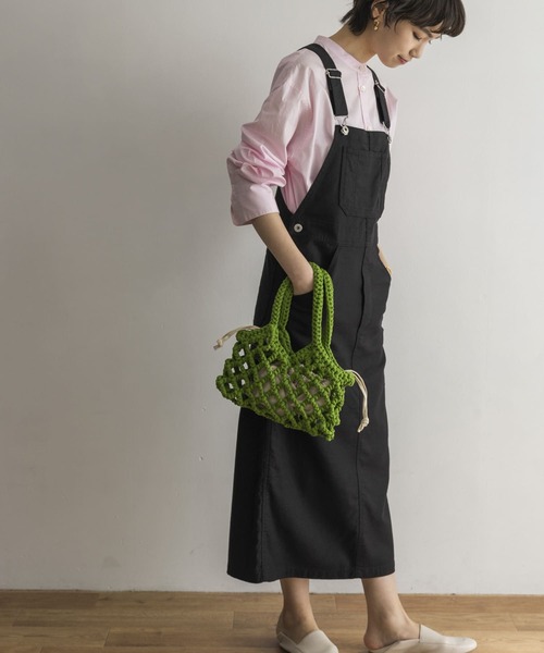 URBAN RESEARCH(アーバンリサーチ)の「ジャンパースカート(ワンピース・レディース・ホワイト系その他/ブラック・FREE)」の9枚目の写真