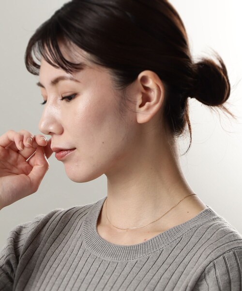 K18YG ミラーカットチェーンネックレス K18YG ミラーカットチェーン ネックレス（261052） ｜ women