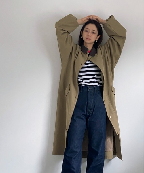 ottilie（オティーリエ）の「2WAYオーバーコート（ステンカラーコート・レディース・ベージュ・FREE）」の8枚目の写真