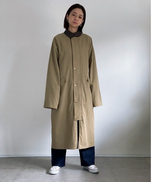 ottilie（オティーリエ）の「2WAYオーバーコート（ステンカラーコート・レディース・ベージュ・FREE）」の15枚目の写真