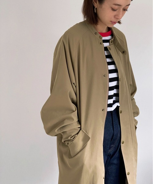 ottilie（オティーリエ）の「2WAYオーバーコート（ステンカラーコート・レディース・ベージュ・FREE）」の18枚目の写真