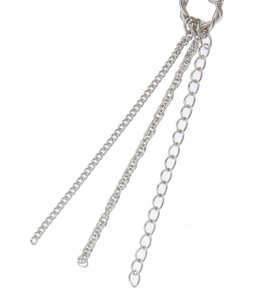 earth music&ecology(アースミュージックアンドエコロジー)の「マットカラーフリンジイヤリング(イヤリング・レディース・クリア/ブルーグレー・FREE)」の9枚目の写真