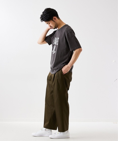 417 EDIFICE(フォーワンセブンエディフィス)の「"ワイド"【allery / アレリ―】スラックス(スラックス・メンズ・ベージュ/カーキ・SMALL/MEDIUM/LARGE)」の5枚目の写真