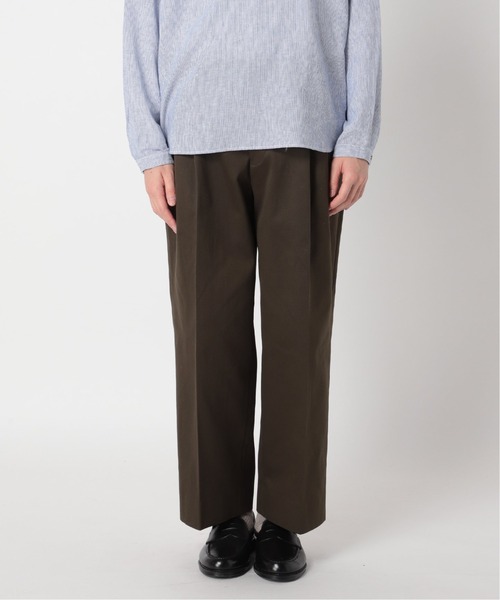 417 EDIFICE(フォーワンセブンエディフィス)の「"ワイド"【allery / アレリ―】スラックス(スラックス・メンズ・ベージュ/カーキ・SMALL/MEDIUM/LARGE)」の3枚目の写真